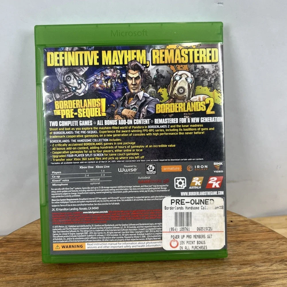 Borderlands: The Handsome Collection (Microsoft Xbox One, 2015)‎
